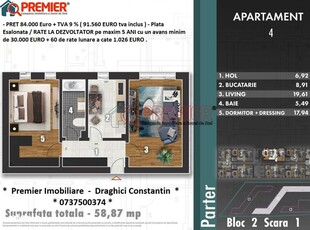 0% Comision! Ap. 1 camera, decomandat, 35 mp, str. Busteni Gheorgheni