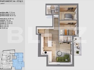 Apartament de 3 camere, bloc premium, etaj intermediar, zona Semicentrala