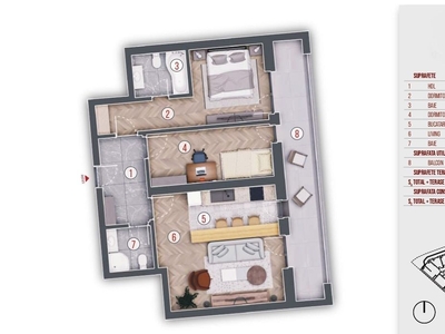 Apartament de 3 camere, decomandat, Zona Grivitei