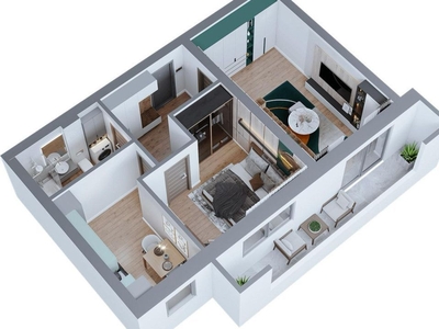 Politehnica Residence | Apartament 2 camere | 53mp | decomandat | B757