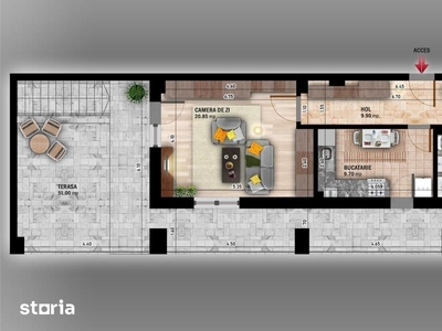 Apartament de 2 camere decomandat în zona Theodor Pallady