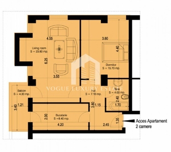 Apartament 2 camere 56mp Decomandat Grand Arena