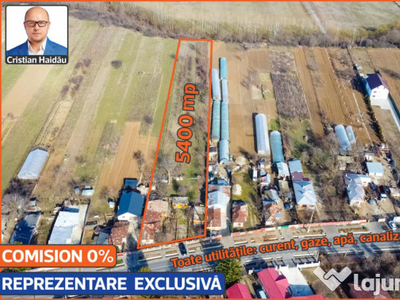 Teren 5400mp | Intravilan-Construibil | Toate Utilitatile! |