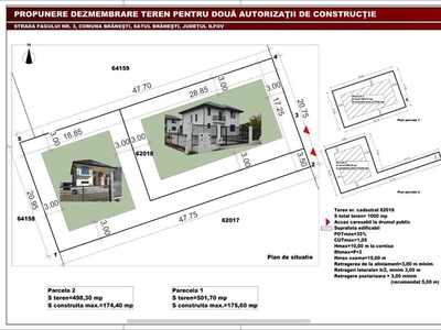 Teren Branesti, zona rezidentiala noua