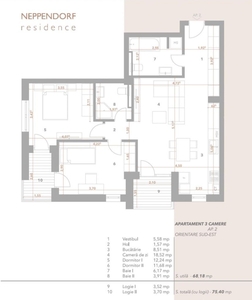 COMISION 0! Ap. 3 cam, 2 bai, 2 balcoane, bloc modern, lift