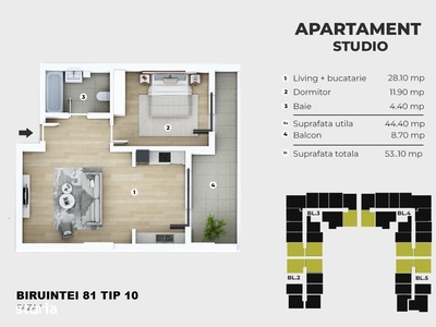 Apartament 2 camere - 5 min Metrou Berceni-Incalzire Pardoseala