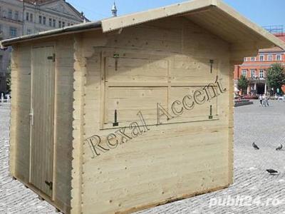 Chioscuri din lemn rexal.ro, Casute pentru comert stradal, piete, targuri, expozitii - rexal.ro