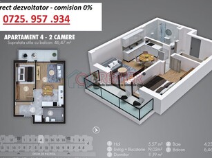 Apartament 2 camere Ultimul studio pe etaj 1 la Metrou Berceni Vanzare la d