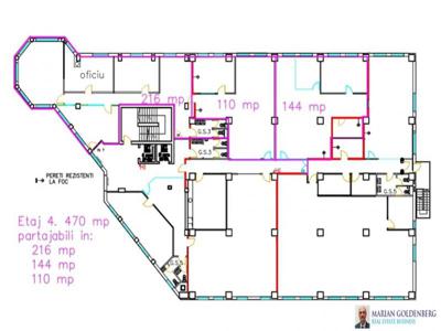 De inchiriat spatiu 110 1100 mp in imobil de birouri zona Aviatiei