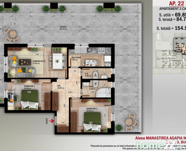 Apartament 3 Camere