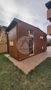 Mini Casuta Tiny House Locuit Vacanta Birou Afacere Hambar Lemn Casa Mobila Pe Roti - Vis