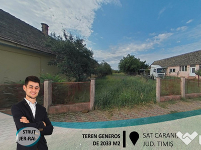 Teren generos de 2033 M2 în Carani (ID 27437)