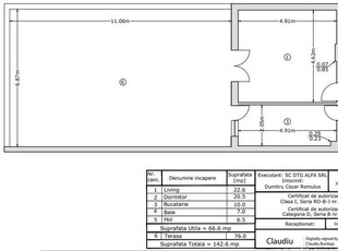 2cam.dec cu 67mp utili+terasa de 76mp/12-15min-metrou D. ...