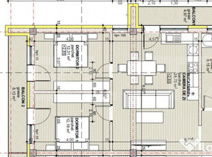 Apartament 3 camere, 65,57 mp, bloc nou, zona Libertatii