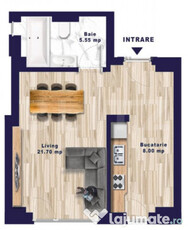 Apartament tip studio, 35.25 mp, zona Torontalului