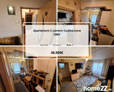 Apartament 2 camere Codlea/zona OMV