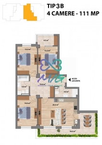 Apartament 4 camere, decomandat, Valea Adanca, bloc nou