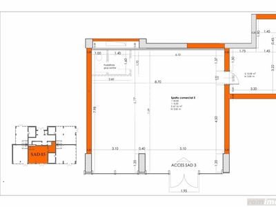 Spatiu comercial 79 mp, zona Lipovei