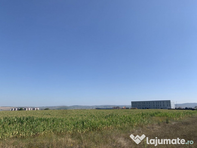 Teren industrial cu PUZ 11000mp 51m deschidere Vest Sibiu