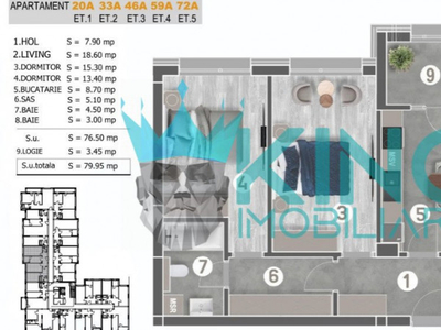 Cavar Residence-Postalionului | 3 camere | decomandat | Comi