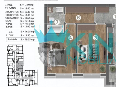 Cavar Residence-Postalionului |3 camere | decomandat | Comis