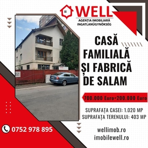 De vânzare casă familială și fabrica de salam în Brașov