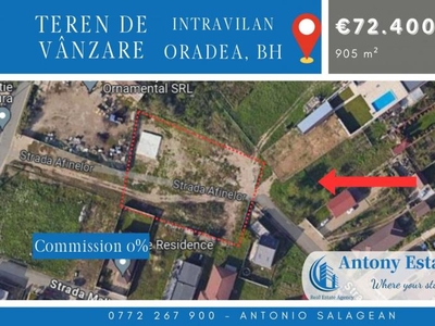 Oportunitate de investitie, Teren intravilan, de vanzare -Oradea, BH