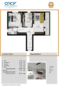 Pallady-Oxy Residence 2 camere Tip B mega discount