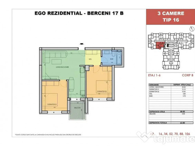 3 Camere - EGO Berceni - Metrou