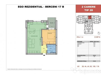 Nou 2 Camere - Metrou - Berceni