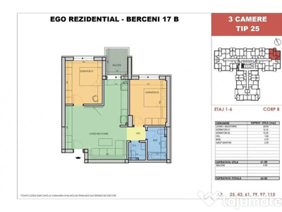 Nou 3 Camere - 400m Metrou - Berceni