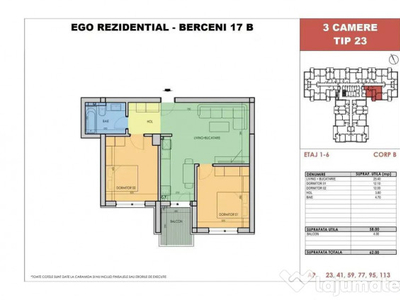 Nou 3 Camere - Metrou - Berceni