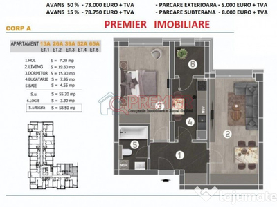 Parcul Tudor Arghezi - Metalurgiei - 2 camere - 73000 euro