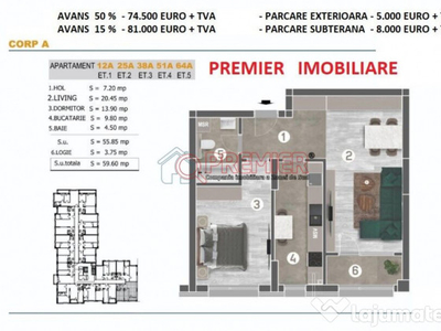 Parcul Tudor Arghezi - Metalurgiei - 2 camere - 74500 euro