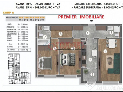 Parcul Tudor Arghezi - Metalurgiei - 3 camere - 97500 euro