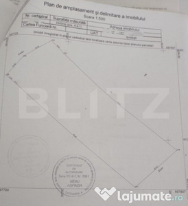 Teren intravilan , 2300 mp , front 19 ml , zona Tisauti