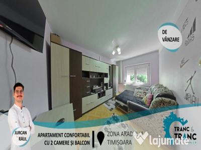 Apartament cu 2 camere și balcon, în zona Aradului(ID:27261)