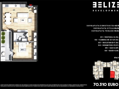 Apartament 2 camere APARTAMENT 2 CAMERE BLOC FINALIZAT TERASA 10 MP REDUCER