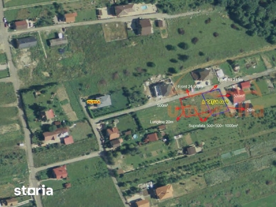 Teren intravilan de vanzare Salicea-Ciurila 1000m²