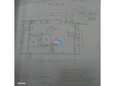 Zona Zimbru, spatiu comercial stradal cu vitrina,67mp. de inchiriat