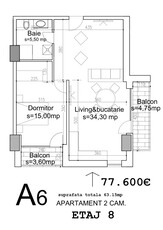 APARTAMENT 2 CAMERE la Danubius Towers