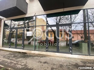 Inchiriez spatiu comercial - Vitrina 2 fronturi - terasa