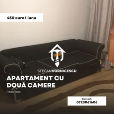 Se închiriază: Apartament cu 2 camere Podu Ros