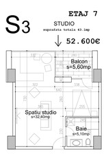 STUDIO in Danubius Towers (Comision 0!)