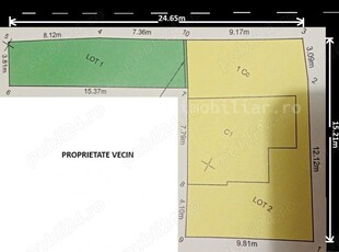 Vânzare Teren Intravilan pt Vilă - Certificat Urbanism P+2 - langa LAC