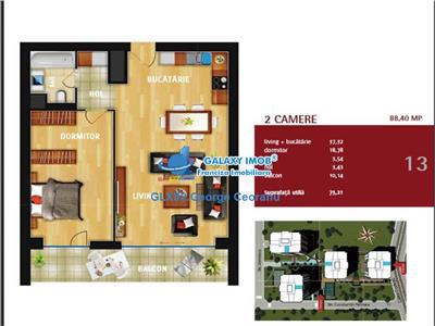 Vanzare/Inchiriere apartament 2 camere Unirii IN CITY RESIDENCE