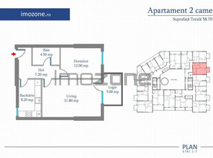 Apartament 2 Camere | 59 mp | Bloc Nou | Metrou Pacii / P...