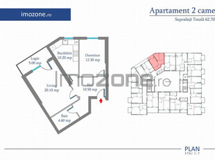 Apartament 2 Camere | 63 mp | Bloc Nou | Metrou Pacii / P...