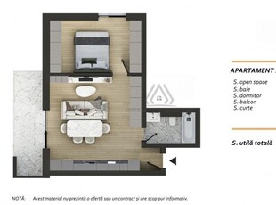 Apartament finisat 47,9 mp cu balcon de 9mp in zona Terra Valea Chintaului