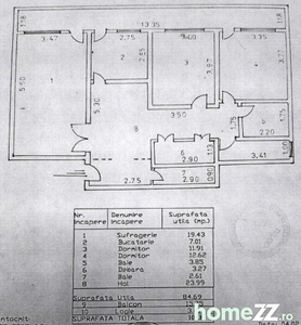 APARTAMENT 3 CAMERE -ET 2-104 MP